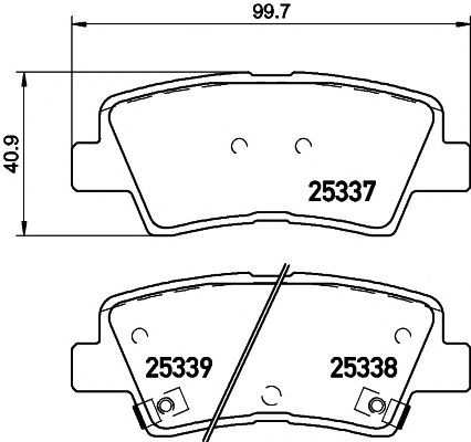 set placute frana,frana disc HYUNDAI I40 11-/SONATA 08-/CEED 12-/OPTIMA