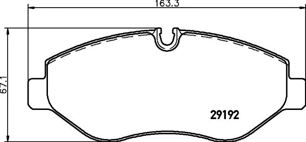 set placute frana,frana disc MERCEDES-BENZ SPRINTER 06- BM906