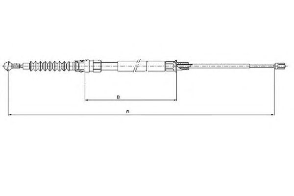 Cablu, frana de parcare VW GOLF 5/6/PLUS 03- 1447/805