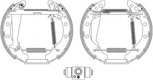 Set saboti frana VW FOX/GOLF/JETTA/LUPO/POLO/VENTO 84-