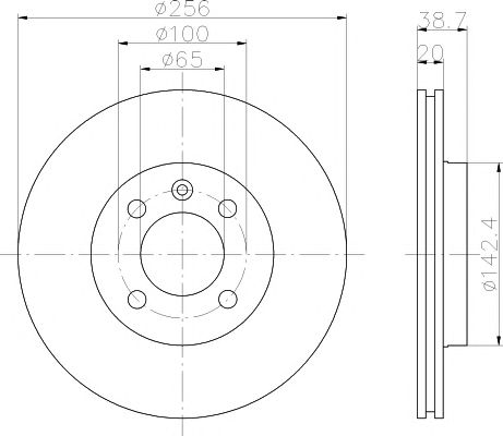 Set frana, frana disc