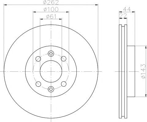 Set frana, frana disc