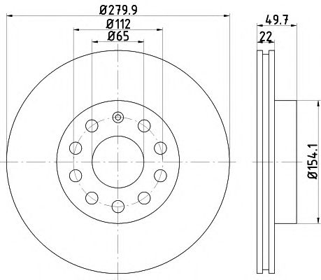 Set frana, frana disc