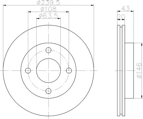 Set frana, frana disc