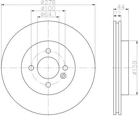 Set frana, frana disc