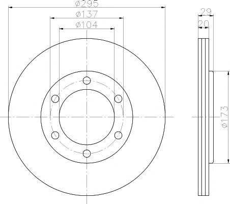 Set frana, frana disc