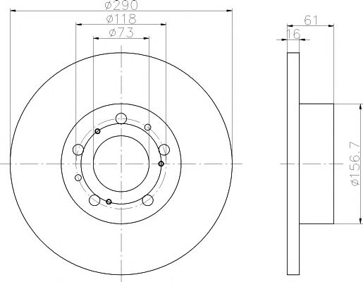 Set frana, frana disc