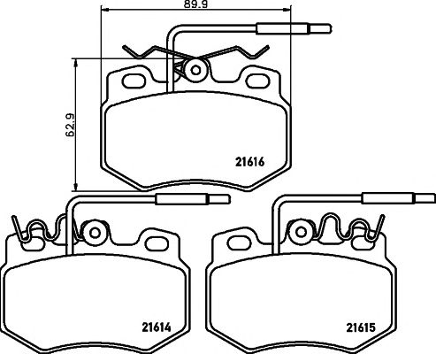 Set frana, frana disc