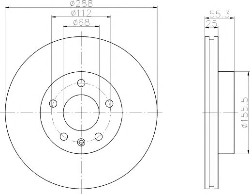 Set frana, frana disc