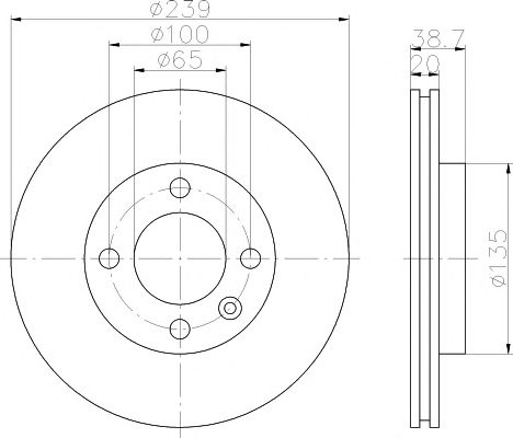 Set frana, frana disc