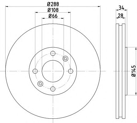 Set frana, frana disc