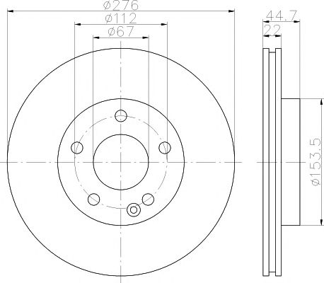 Set frana, frana disc