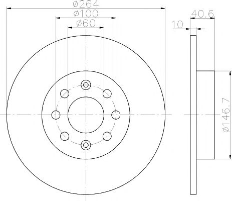 Set frana, frana disc