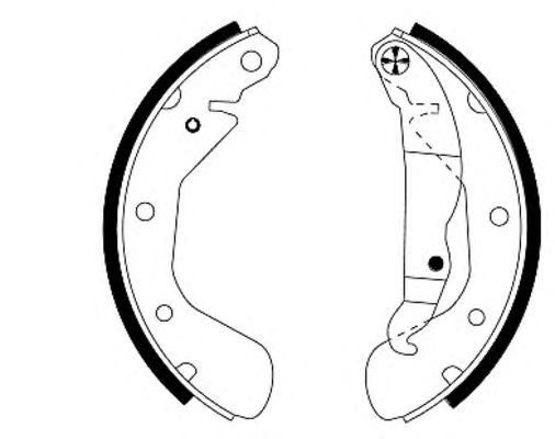 Set saboti frana OPEL ASTRA COMBI 91- VECTRA 93- 2