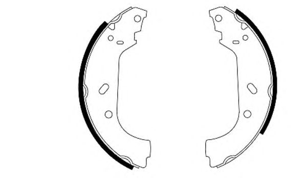 Set saboti frana PEUGEOT 806 94-/SCUDO/JUMPY