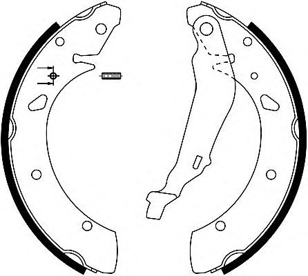 Set saboti frana HONDA ACCORD 1,6 98-02 228,6 X 42