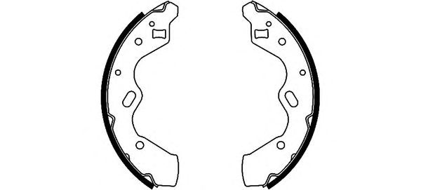 Set saboti frana MAZDA DEMIO W/G KAT 200X32