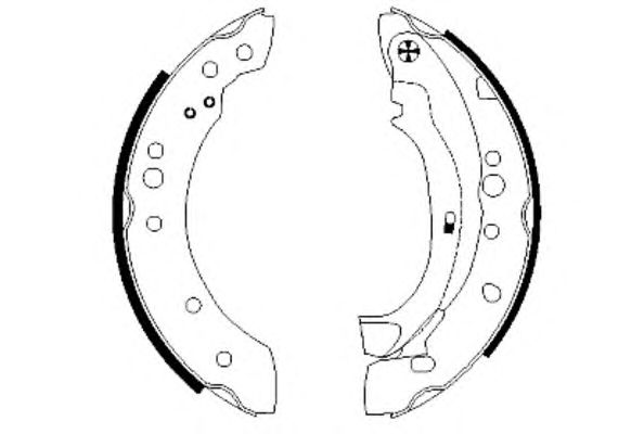 Set saboti frana CITROEN C2/C3 1,4HDI 203,238