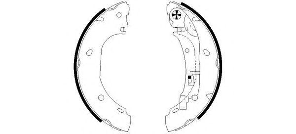 Set saboti frana CITROEN JUMPER 02- 254X57