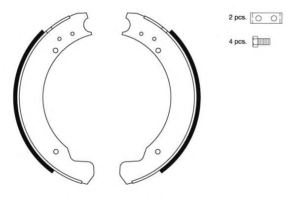 Set saboti frana LANDROVER DEFENDER 90- 25439