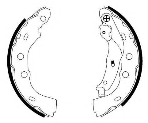 Set saboti frana SUZUKI SWIFT 89-01 cu ABS 200X32