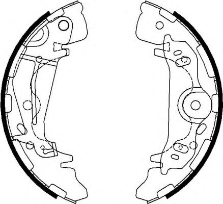 Set saboti frana HYUNDAI H1 00-07