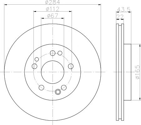 Disc frana MERCEDES-BENZ W124 250