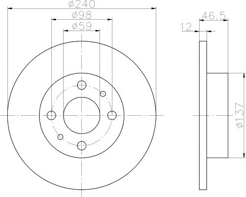 Disc frana FIAT SIENA