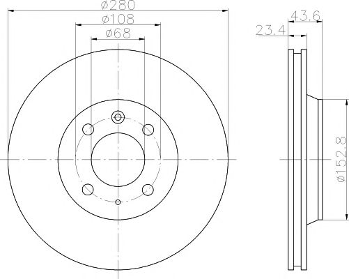 Disc frana SAAB 900 I, 9000 2.0/2.1 09.79-12.83