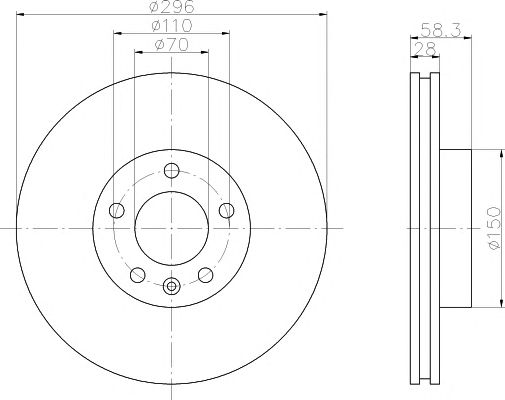 Disc frana OPEL OMEGA A/B