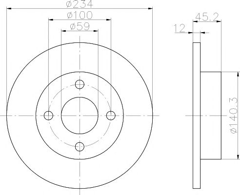 Disc frana NISSAN MICRA 93-02