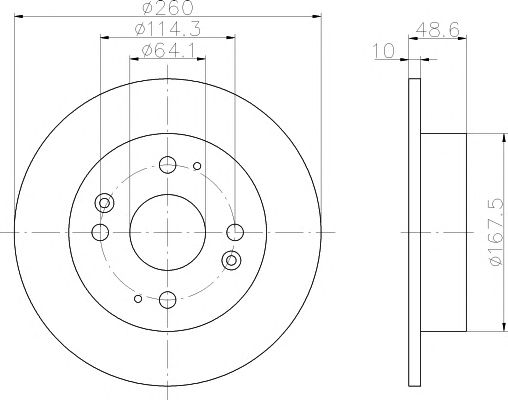 Disc frana HONDA ACCORD 90-