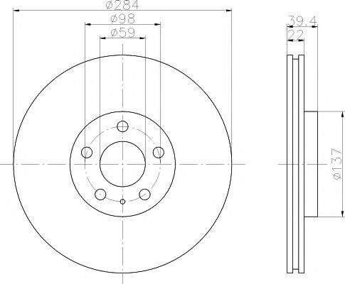 Disc frana ALFA GTV/SPIDER 95-05