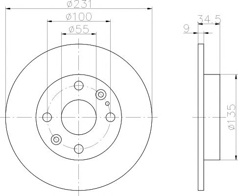 Disc frana MAZDA 323F 89-94 1,6