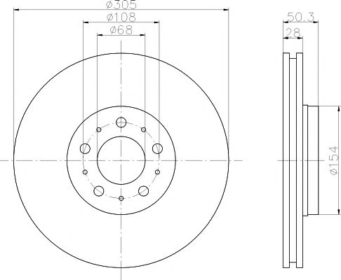 Disc frana VOLVO S60/S80/V70