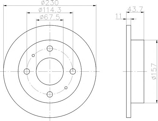 Disc frana HYUNDAI ATOS