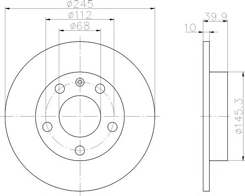 Disc frana VW A4 00-