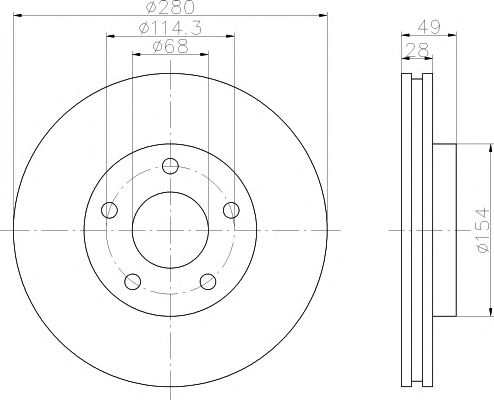 Disc frana NISSAN PRIMERA P12/ALMERA TINO