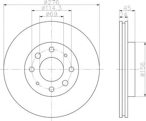 Disc frana MITSUBISHI GALANT 96-