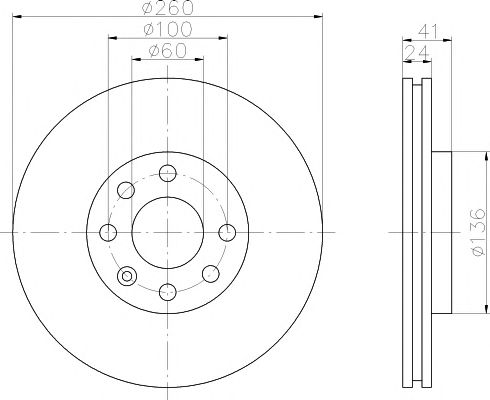 Disc frana OPEL CORSA C