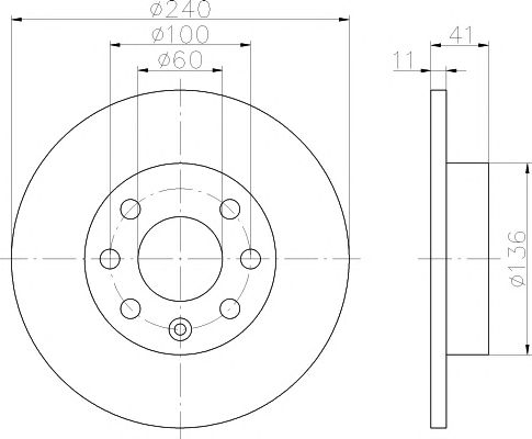 Disc frana OPEL CORSA C 00- 1,0-1,7