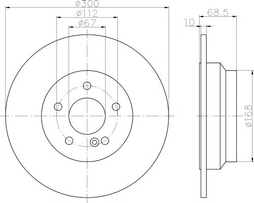 Disc frana MERCEDES-BENZ W211 02-