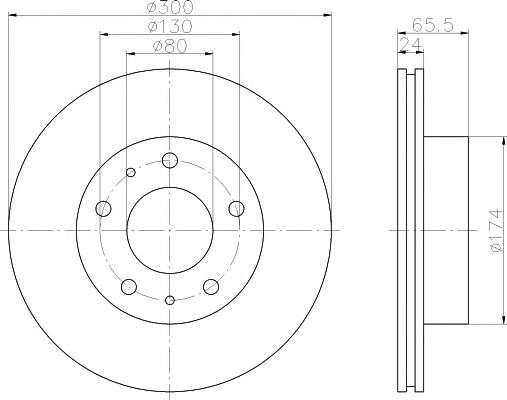 Disc frana FIAT DUCATO 94-/02-/06- 18 300MM