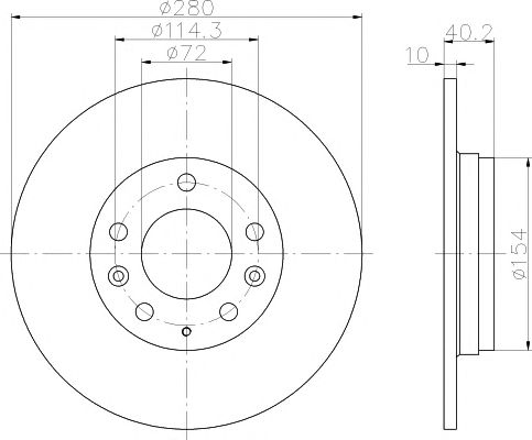 Disc frana MAZDA 6 02-