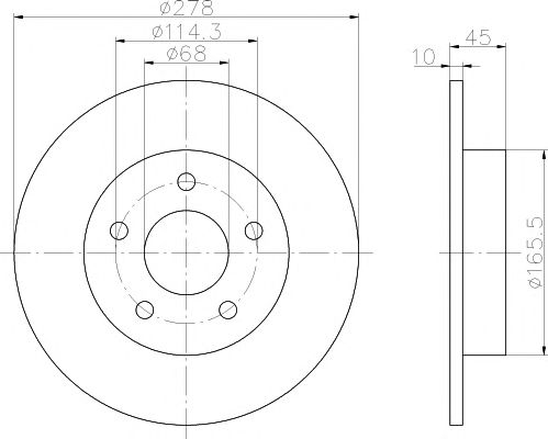 Disc frana NISSAN PRIMERA 02-