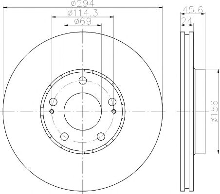 Disc frana MITSUBISHI OUTLANDER 03-/07-/12-/4007 07-