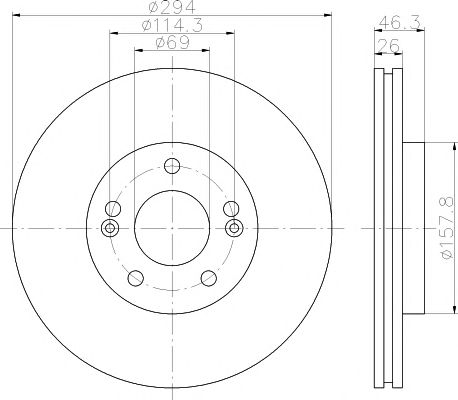 Disc frana HYUNDAI SANTA FE 00-06/TRAJET AUTOMAT