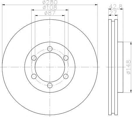 Disc frana HYUNDAI TERRACAN 01-