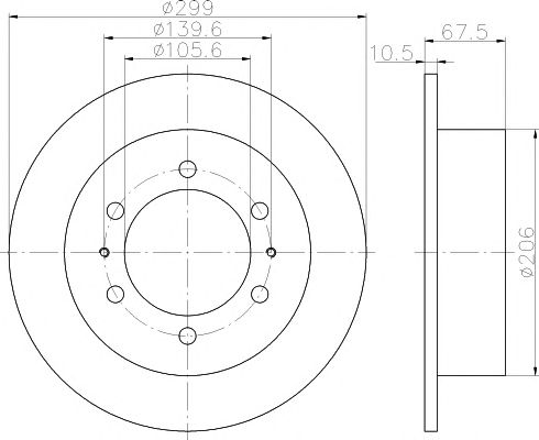 Disc frana DAEWOO MUSSO/KORANDO 97-