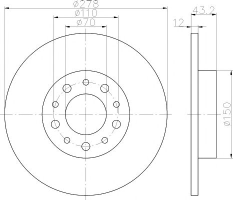 Disc frana ALFA 159 05-